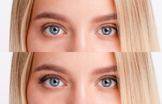 Two different kinds of eyelashes